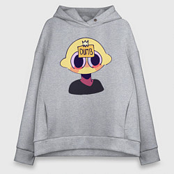 Толстовка оверсайз женская Lemonde, цвет: меланж