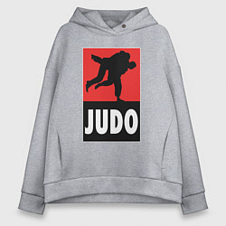 Толстовка оверсайз женская Judo, цвет: меланж