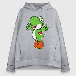 Толстовка оверсайз женская Yoshi, цвет: меланж