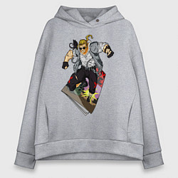 Толстовка оверсайз женская Comix Zone, цвет: меланж
