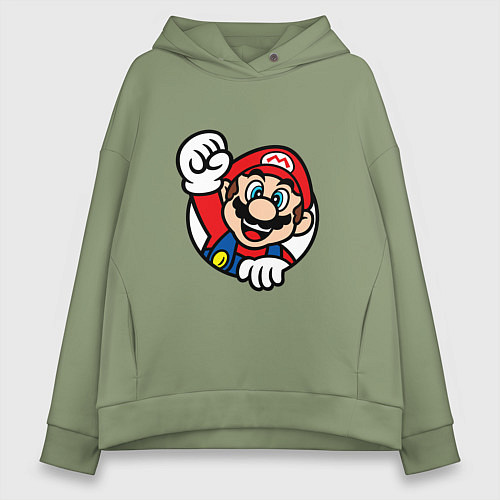 Женское худи оверсайз MarioFace / Авокадо – фото 1
