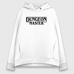 Толстовка оверсайз женская DUNGEON MASTER ГАЧИМУЧИ ЧЁРНЫЙ ЛОГО, цвет: белый