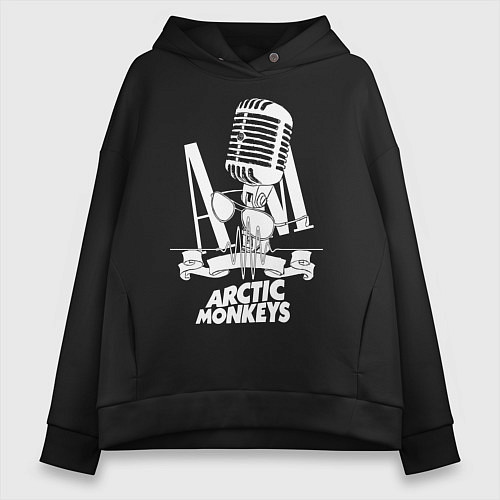 Женское худи оверсайз Arctic Monkeys, рок / Черный – фото 1