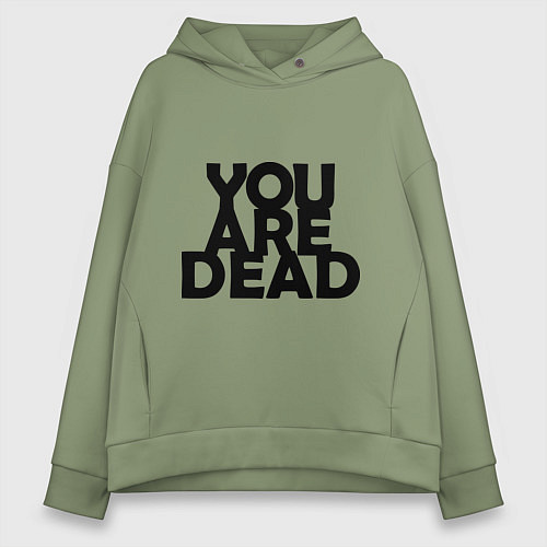 Женское худи оверсайз DayZ: You are Dead / Авокадо – фото 1