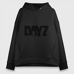 Толстовка оверсайз женская DayZ, цвет: черный