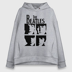 Женское худи оверсайз The Beatles - legendary group!
