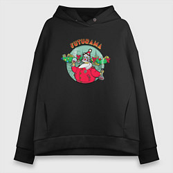Женское худи оверсайз X-mas Futurama