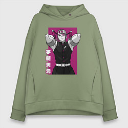 Толстовка оверсайз женская Хашира Звука, цвет: авокадо