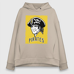 Женское худи оверсайз Pittsburgh Pirates baseball