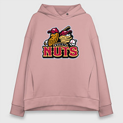 Женское худи оверсайз Modesto Nuts -baseball team