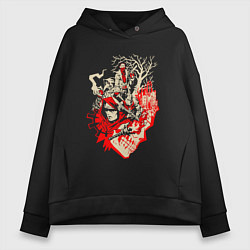 Толстовка оверсайз женская DARKEST DUNGEON ART GAME, цвет: черный