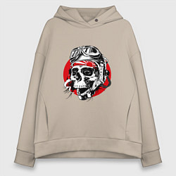 Толстовка оверсайз женская Pilot kamikadze, цвет: миндальный