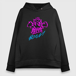 Толстовка оверсайз женская Аркейн 06, цвет: черный