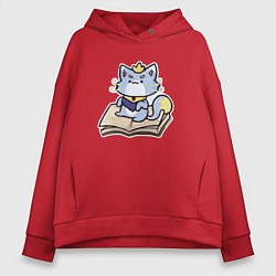 Толстовка оверсайз женская The Magical Cat Yuumi, цвет: красный