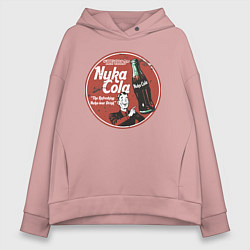 Толстовка оверсайз женская Nuka Cola Ice Cold Retro, цвет: пыльно-розовый