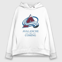 Женское худи оверсайз Colorado Avalanche are coming , Колорадо Эвеланш