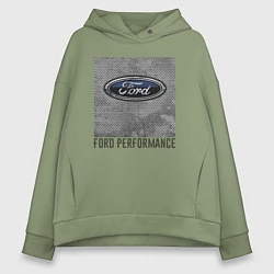 Толстовка оверсайз женская Ford Performance, цвет: авокадо