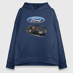 Толстовка оверсайз женская Ford Performance Motorsport, цвет: тёмно-синий