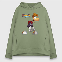 Толстовка оверсайз женская Rayman Legends Рэйман, цвет: авокадо
