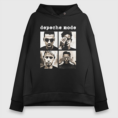 Женское худи оверсайз DEPECHE MODE ДЕПЕШ МОД / Черный – фото 1