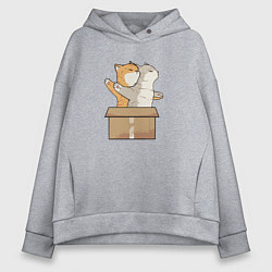 Толстовка оверсайз женская Catanic, цвет: меланж