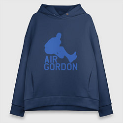Толстовка оверсайз женская Air Gordon, цвет: тёмно-синий