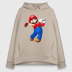 Женское худи оверсайз Марио - крутейший гольфист Super Mario