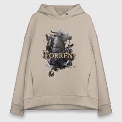 Толстовка оверсайз женская Призрачный скакун Torrent, цвет: миндальный