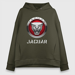 Толстовка оверсайз женская JAGUAR Jaguar, цвет: хаки