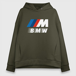 Толстовка оверсайз женская BMW BMW FS, цвет: хаки