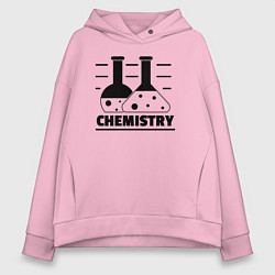 Толстовка оверсайз женская CHEMISTRY химия, цвет: светло-розовый
