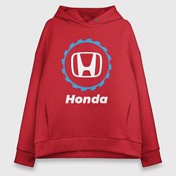 Толстовка оверсайз женская Honda в стиле Top Gear, цвет: красный