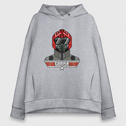 Толстовка оверсайз женская Death of Goose, цвет: меланж