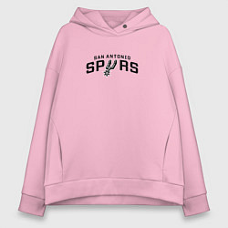 Толстовка оверсайз женская Сан-Антонио Спёрс NBA, цвет: светло-розовый