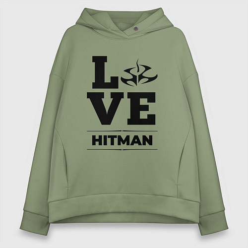 Женское худи оверсайз Hitman Love Classic / Авокадо – фото 1