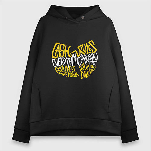 Женское худи оверсайз CREAM Wu-Tang / Черный – фото 1