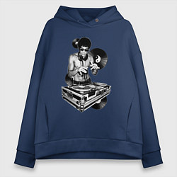 Женское худи оверсайз Bruce Lee - Vinyl Dj