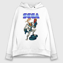 Толстовка оверсайз женская SEGA - Jim, цвет: белый