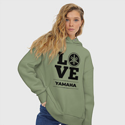 Толстовка оверсайз женская Yamaha Love Classic, цвет: авокадо — фото 2