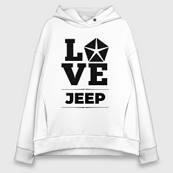 Женское худи оверсайз Jeep Love Classic