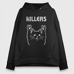 Женское худи оверсайз The Killers рок кот