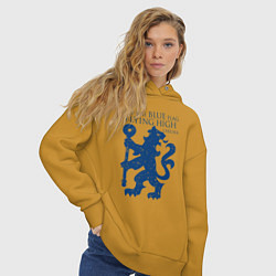 Толстовка оверсайз женская FC Chelsea Lion, цвет: горчичный — фото 2