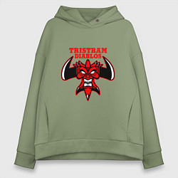 Толстовка оверсайз женская Tristram Diablos, цвет: авокадо