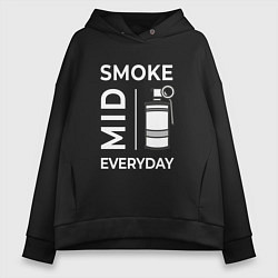 Женское худи оверсайз Smoke Mid Everyday