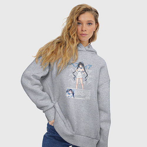 Женское худи оверсайз Гестия арт / Меланж – фото 3