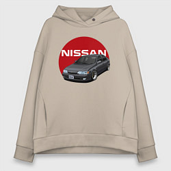 Женское худи оверсайз Nissan B-14