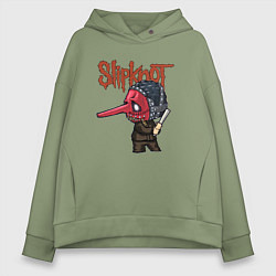 Женское худи оверсайз Slipknot mask art