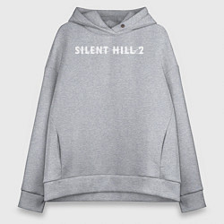 Толстовка оверсайз женская Silent hill 2 remake logo, цвет: меланж