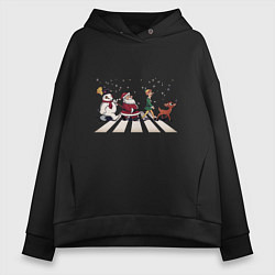 Женское худи оверсайз Beatles Christmas