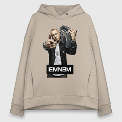 Женское худи оверсайз Eminem boombox